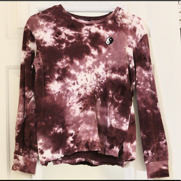 Purple Tie-Dye Long Sleeve T-Shirt - Picture 2 of 3